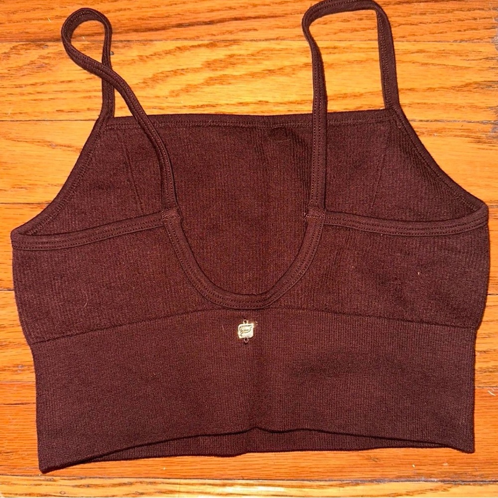 Fabletics Brown Ribbed Bra - Picture 2 of 2